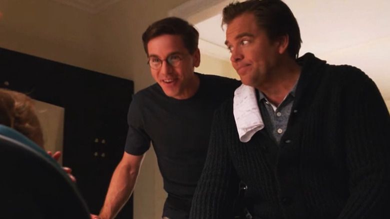 Jimmy Palmer and Tony DiNozzo babysitting