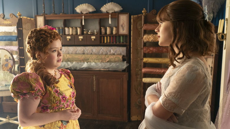 Penelope and Eloise in shop