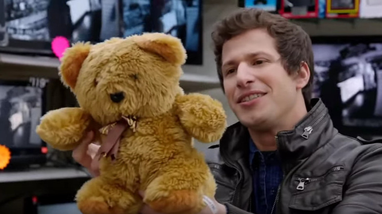 Jake Peralta with teddy bear