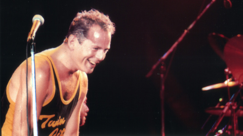 Bruce Willis performing at Riverfest in 1987