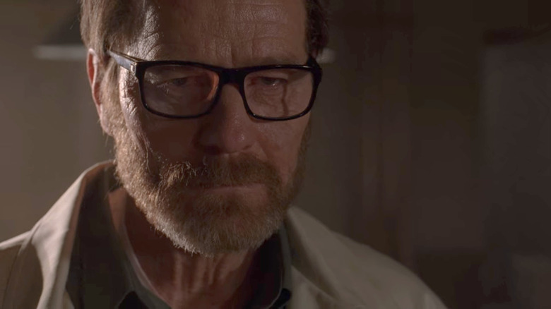 Walter White wearing glasses