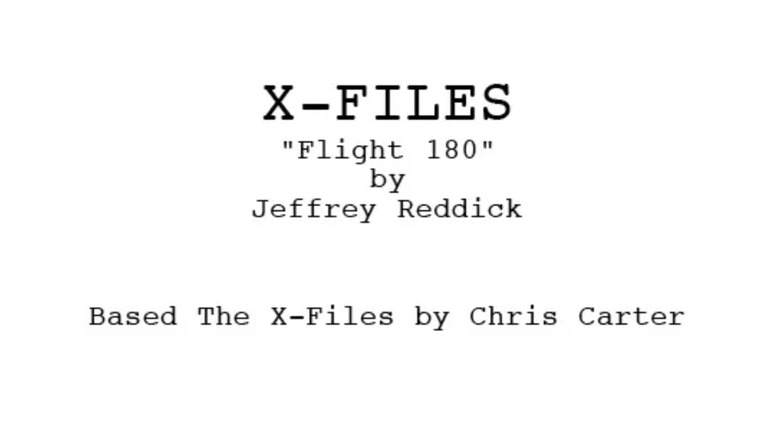 An unused X-Files script by Final Destination creator Jeffrey Reddick