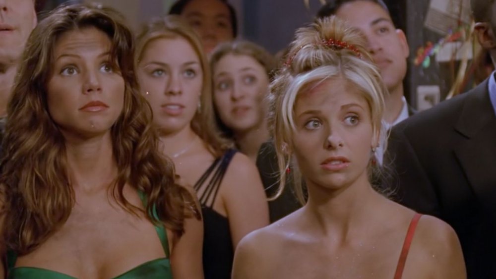 Charisma Carpenter and Sarah Michelle Gellar in Buffy the Vampire Slayer