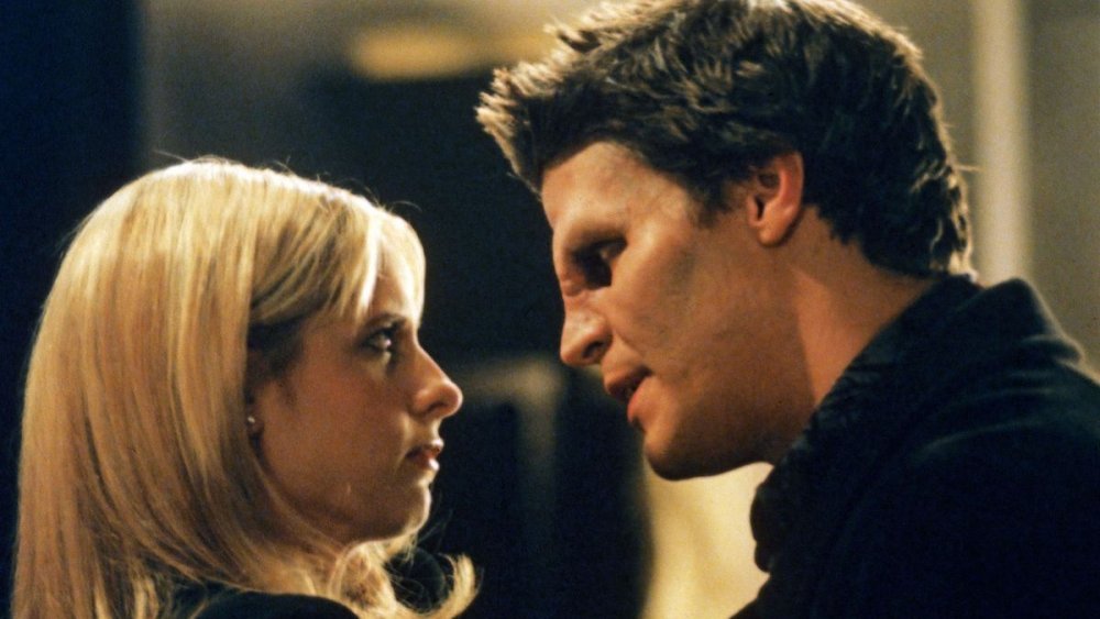 Sarah Michelle Gellar and David Boreanaz in Buffy the Vampire Slayer