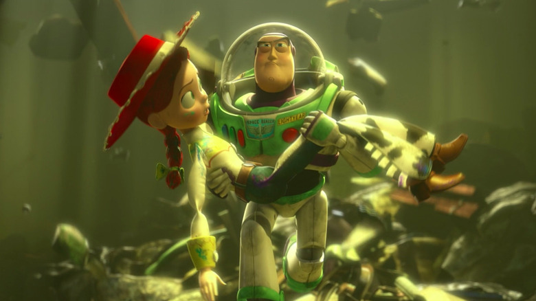 Buzz Lightyear carrying Jessie