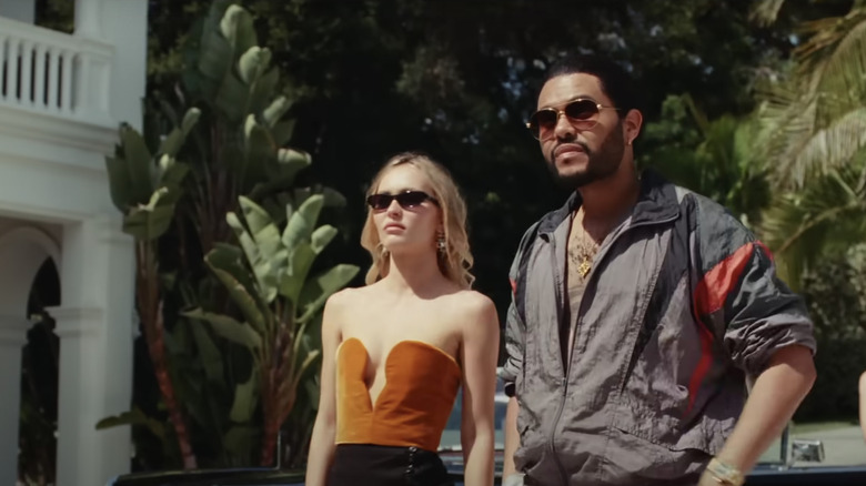 Lily-Rose Depp and The Weeknd in The Idol