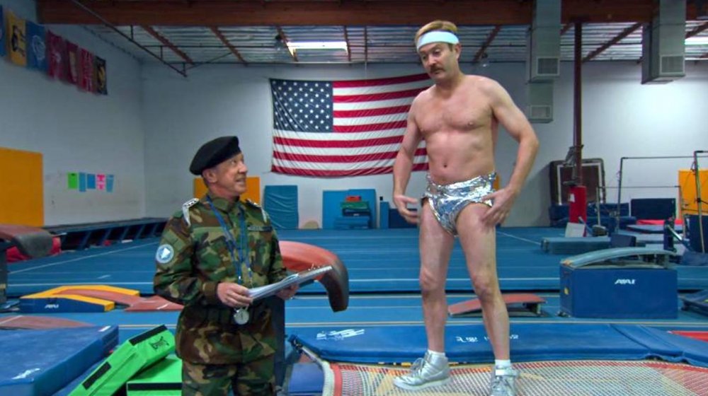 Tim Allen and Thomas Lennon as Commander Lance and Lieutenant Dangle on Quibi's Reno 911!