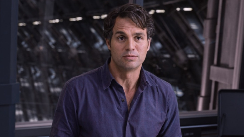 Bruce Banner standing in helicarrier