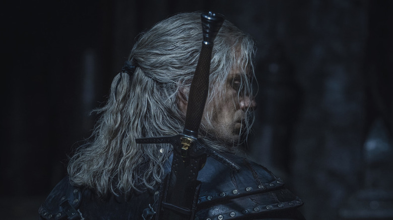 Geralt of Rivia with sword on back