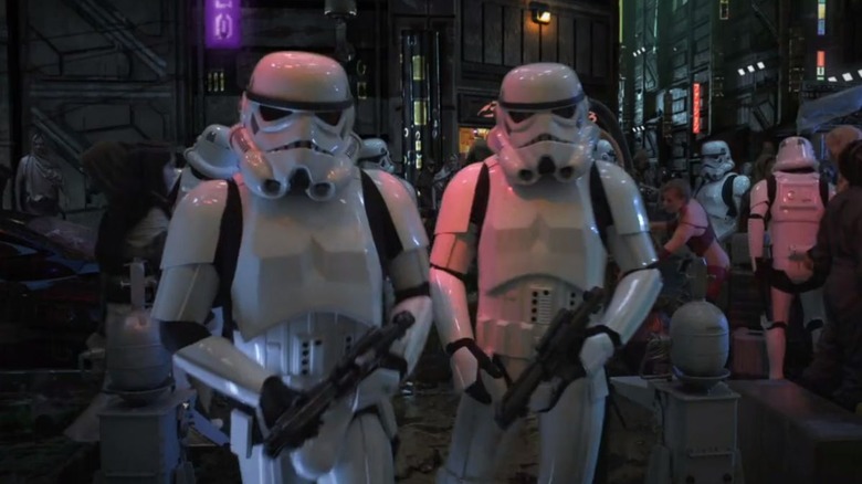 Stormtroopers on the set of Star Wars: Underworld