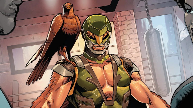 Joaquin Torres in Falcon costume