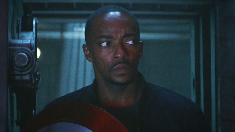 Sam Wilson enters Camp Echo One in "Captain America: Brave New World" (2025)