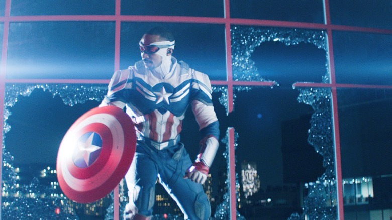 Captain America in Falcon and the WInter Soldier