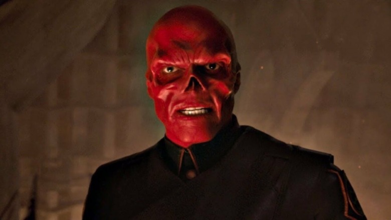 Red Skull staring