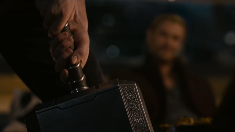 Cap grabs Thor's hammer