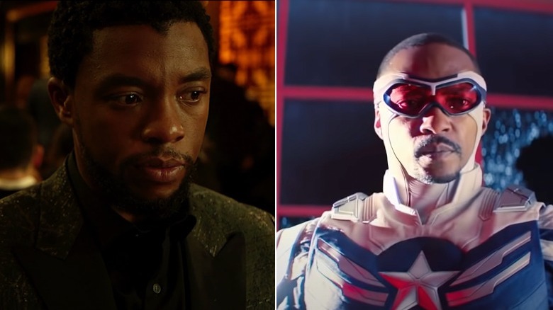 T'Challa and Sam Wilson collage