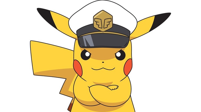 Captain Pikachu looking stern