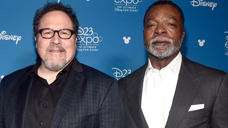 Jon Favreau with Carl Weathers