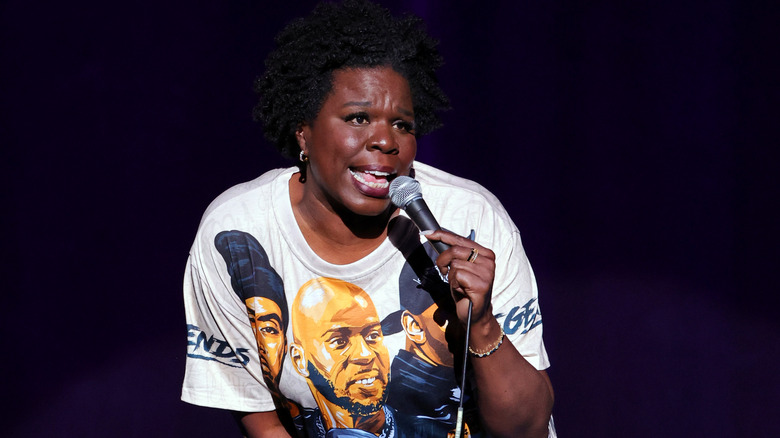 Leslie Jones performing