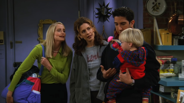 Carol, Susan, and Ross on Friends