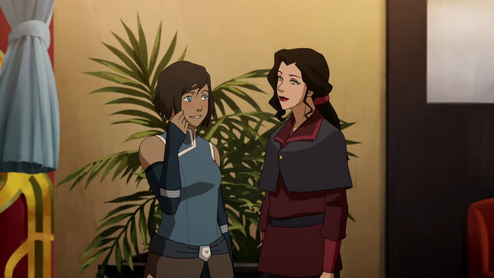 Korra and Asami flirt on The Legend of Korra