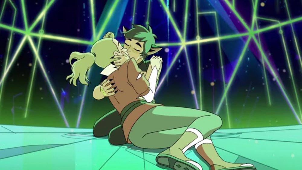 Catra and Adora kiss in She-Ra and the Princesses of Power