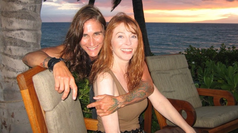 Cassandra Peterson and her partner Teresa T Wierson