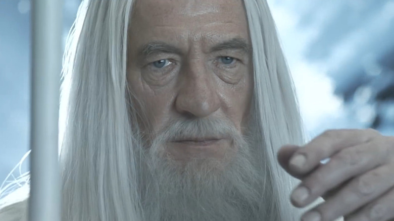 Gandalf waves hand