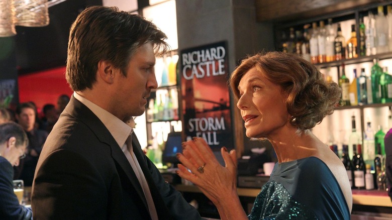 Nathan Fillion and Susan Sullivan in Castle