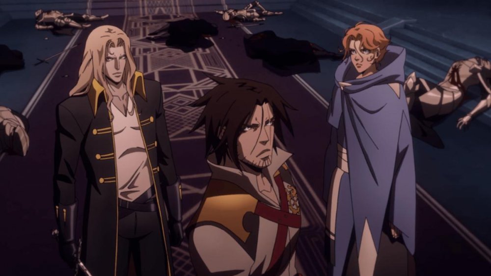 Alucard, Trevor, and Sypha in Castlevania