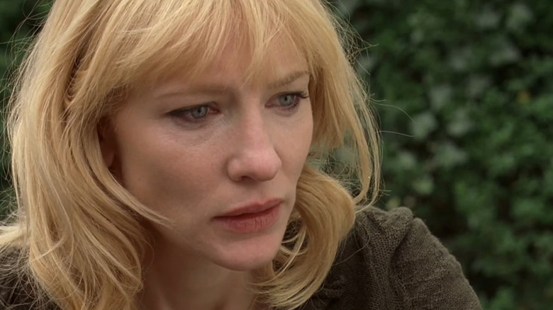 Blonde Blanchett looking dejected