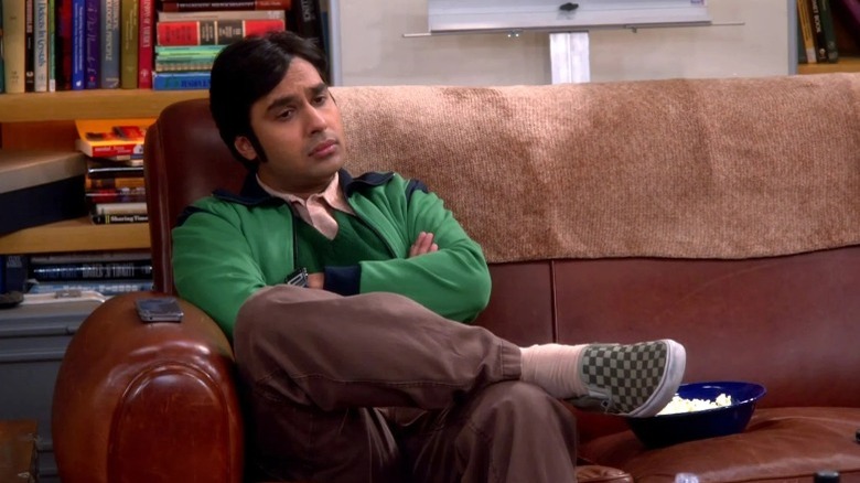 Raj sitting on a couch