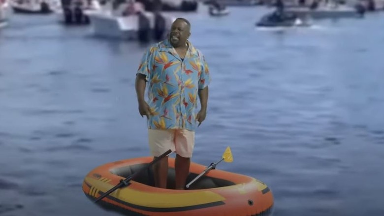 Cedric the Entertainer inflatable boat