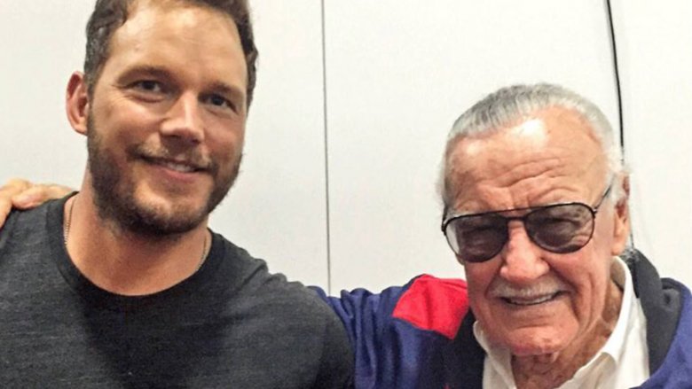 Chris Pratt and Stan Lee