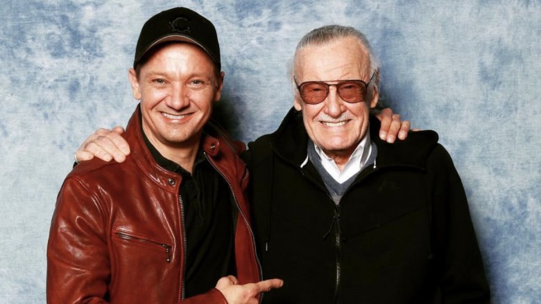 Jeremy Renner and Stan Lee