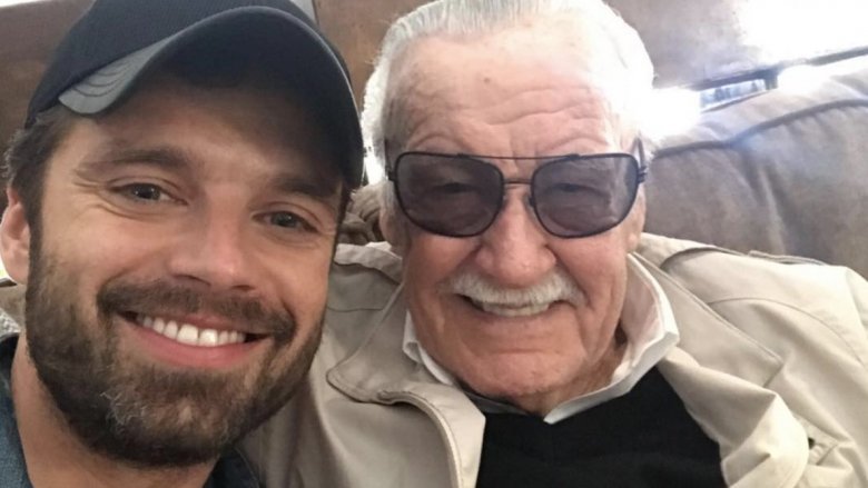 Sebastian Stan and Stan Lee