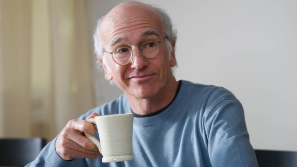 Larry David drinking