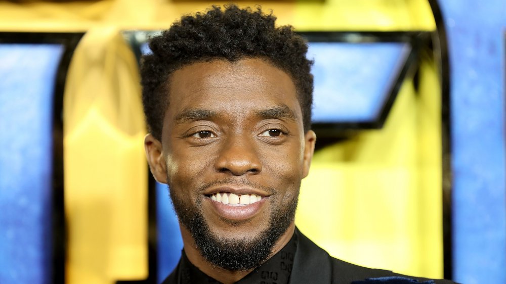 Chadwick Boseman at the London premiere of Black Panther in 2018