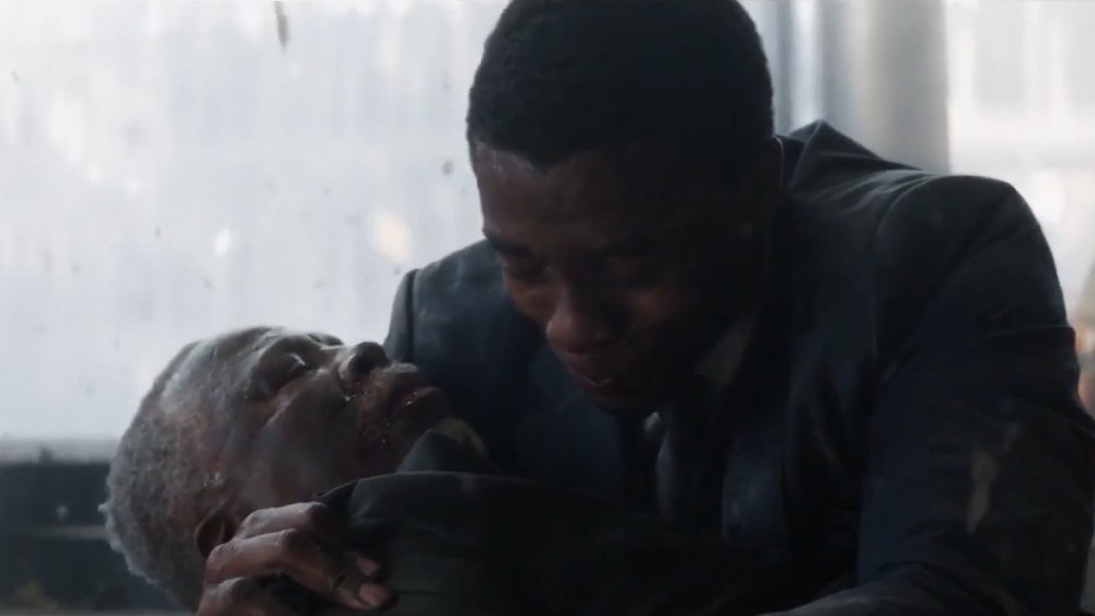 Chadwick Boseman and John Kani in Captain America: Civil War