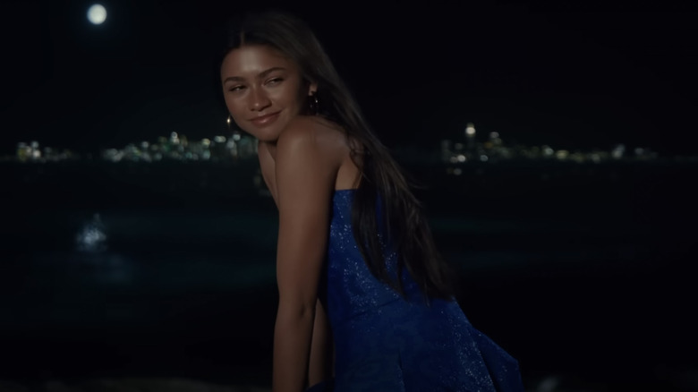 Zendaya in Challengers blue dress