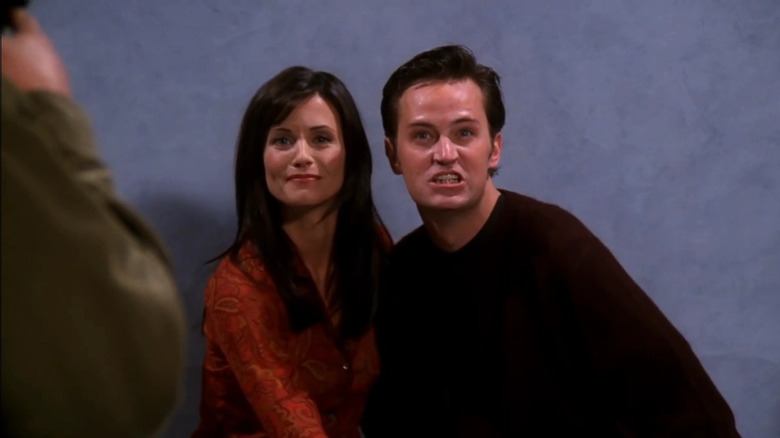 Chandler smiles oddly