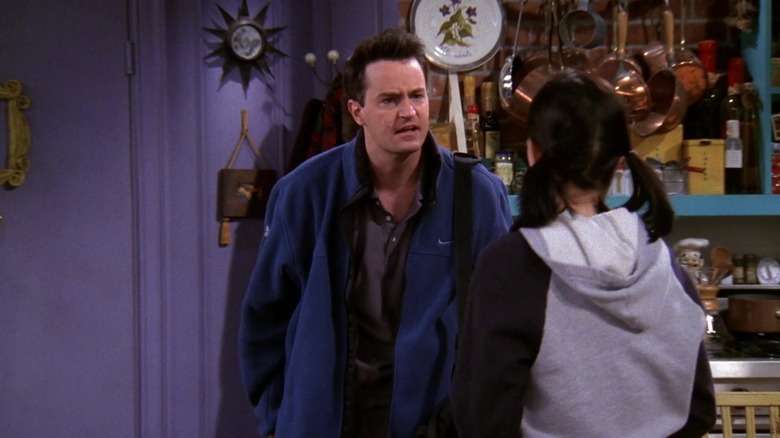 Chandler argues with Monica