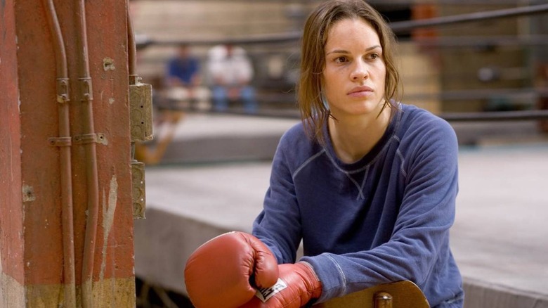 Maggie with boxing gloves