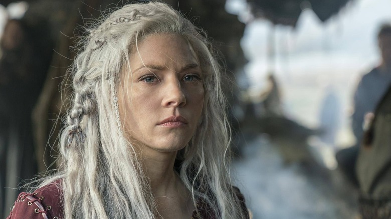 Lagertha with messy hair in Vikings