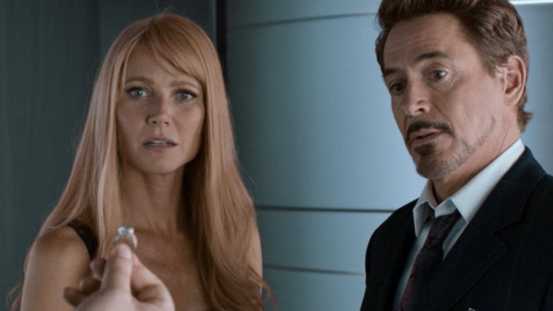 Gwyneth Paltrow and Robert Downey Jr. in Spider-Man: Homecoming