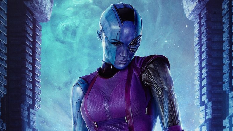 Karen Gillan as Nebula in Guardians of the Galaxy