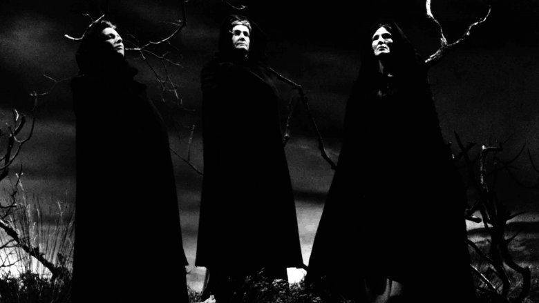 Brainerd Duffield, Lurene Tuttle, and Peggy Webber as the Weird Sisters in 'Macbeth' (1948)