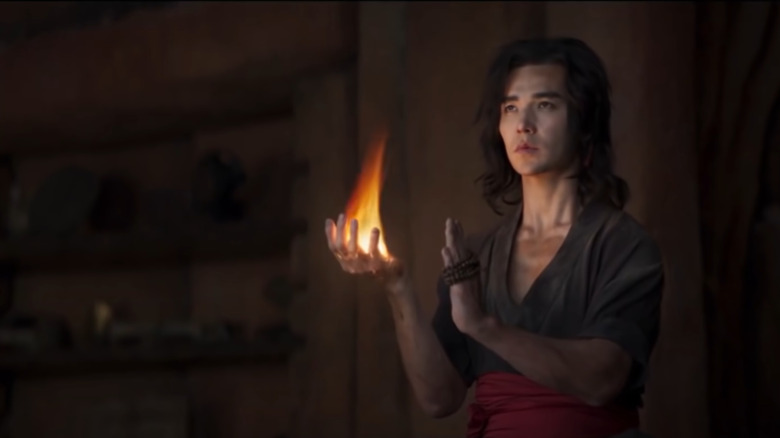 Liu Kang holding flame