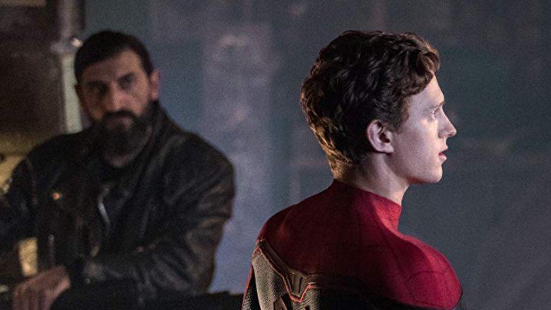 Numan Acar and Tom Holland in Spider-Man: Far From Home