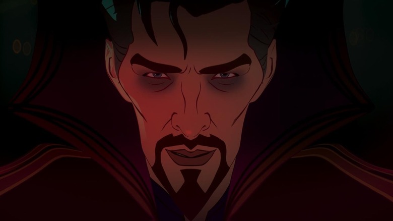 Evil Doctor Strange glaring